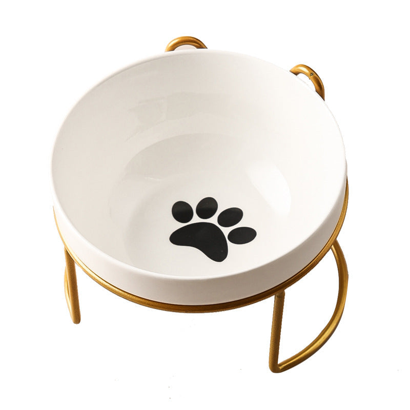 Ceramic Cat Bowl Food Basin Dog Drinking Water
