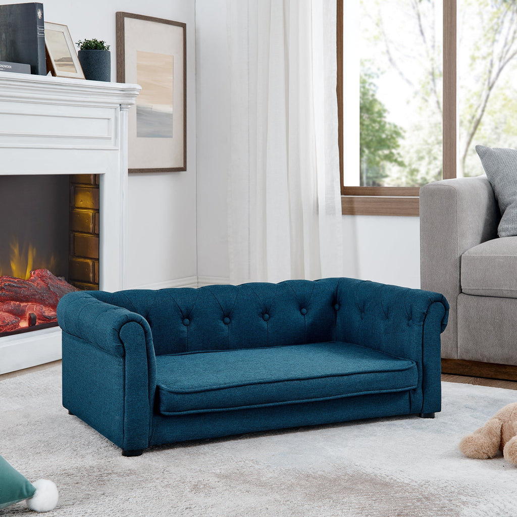 Elegant Rectangle Pet Bed Durable Elevated Dog Sofa Bed