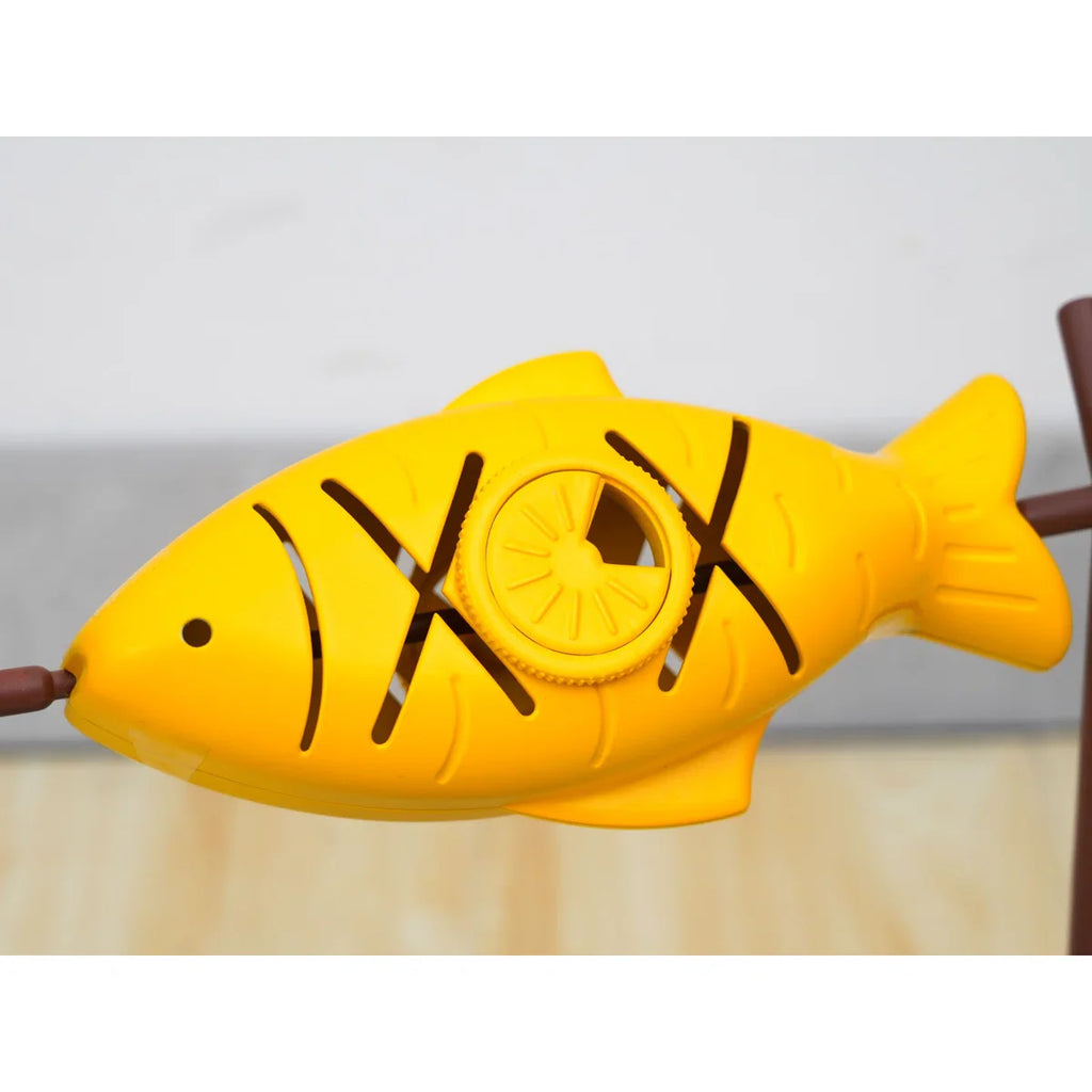 Interactive Cat Treat Dispenser & Slow Feeder – Grilled Fish Puzzle Toy